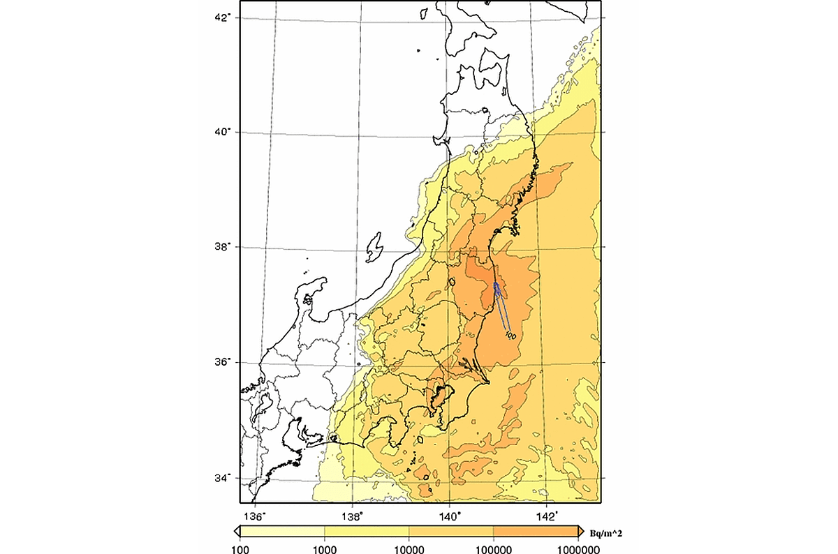 Simulation by the Japan Atomic Energy Agency 